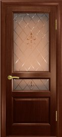 Изображение товара Межкомнатная ульяновская дверь Дворецкий Готика орех остекленная