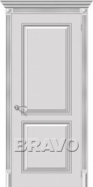 Изображение товара Межкомнатная эмалированная дверь Браво Блюз К-25 (Белое Серебро) глухая