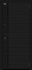Изображение товара Входная стальная дверь Браво Лайнер-3 Black Carbon/Off-white