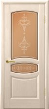 Изображение товара Межкомнатная ульяновская дверь Дворецкий Модена выбеленый дуб остекленная