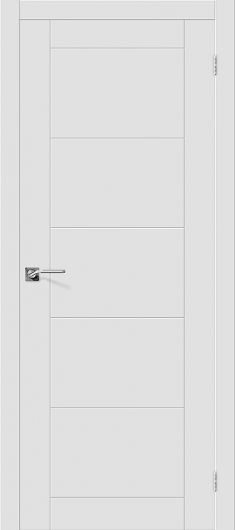 Межкомнатная эмалированная дверь Браво Граффити-4 К-33 (Белый) глухая — фото 1