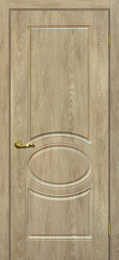 Межкомнатная дверь с ПВХ-пленкой Мариам Сиена 1 Дуб песочный глухая — фото 1