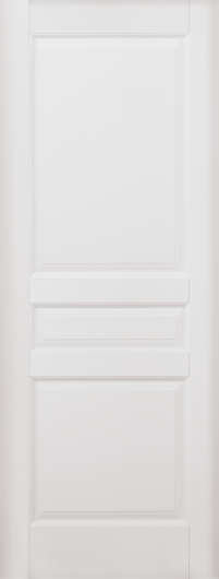 Межкомнатная дверь из массива Ока Валенсия Эмаль белая глухая — фото 1