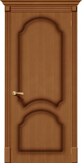 Межкомнатная дверь шпон файн-лайн Браво Соната Ф-11 (Орех) глухая — фото 1