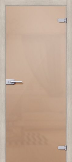 Межкомнатная стеклянная дверь Браво Лайт Бронза Сатинато — фото 1