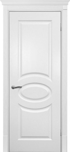 Межкомнатная ульяновская дверь Текона Смальта 12 Белый RAL 9003 глухая — фото 1