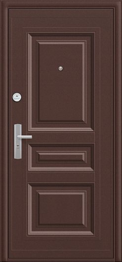 Входная дверь Браво К700-2-66 Молотковая эмаль/Молотковая эмаль глухая — фото 1