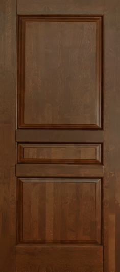 Межкомнатная дверь из массива Ока Валенсия Античный орех глухая — фото 1