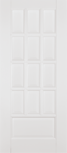 Межкомнатная дверь из массива Ока Лондон №1 Эмаль белая глухая — фото 1