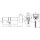 Цилиндровый механизм (R602/100) R6002Knob100(45+10+45) CP хром 5Key с вертушкой №1