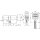 Цилиндровый механизм (A202/80) A2002Knob80(30+10+40) с вертушкой SN никель  №1
