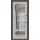 Межкомнатная шпонированная дверь Luxor Гера-2 (багет) Дуб RAL 9010 остекленная №1