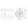 Ручка раздельная K.DM51.FLASH (FLASH DM) CP/SN-8 хром/матовый никель №1