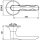 Ручка защелка DK624 AB-PS (6024 AB-P) (без фик.) бронза №1