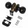 Ручка защелка DK672/BL BL-BK (фик.) черный №1