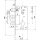 Замок цилиндровый с в комплекте с ручкой LOCKSET.1511W/B (SET F1511W/B) AB бронза №1