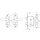 Замок врезной сувальдный с защёлкой в комплекте с ручкой ЗВ9.2-08 (бронза), 3 кл. №1