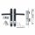 Корпус Ajax (Аякс) цилиндровый в комплекте с ручкой KIT GATE-2085/24 RAL 7016 антрацит  №3