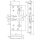 Корпус врезного замка c защёлкой FP.C-65.72-0432 (FL-0432) №1