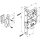 Защелка врезная METL72-50 ( L72-50) BL черный №1