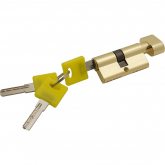 Изображение товара Цилиндр симметричный ключ/фиксатор Браво ZF-60-30/30 G Золото