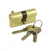 Vantage Цилиндр V60-5 SB мат.золото ключ/ключ Изображение товара Vantage Цилиндр V60-5 SB мат.золото ключ/ключ