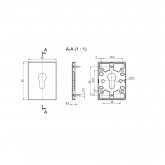 Изображение товара Накладка на цилиндр ESC.C.RL/K.486 (ESC 486-C RL) ABG-6 зелёная бронза (1шт.)