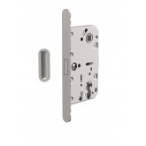 Изображение товара Замок межкомнатный магнитный под цилиндр с ответной планкой GRAVITY.PRO G02.196.50.85 MWSC ит.тисн 