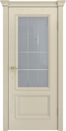 Изображение товара Межкомнатная ульяновская дверь Текона Фрейм 07 Крем Агат остекленная