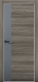 Изображение товара Межкомнатная дверь с экошпоном Aurum Doors Плутоний Pu 6 Дуб Миндаль Al White Антрацит