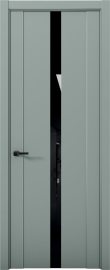 Изображение товара Межкомнатная дверь с экошпоном Aurum Doors Кобальт Co 08 Deep Green Черный лакобель