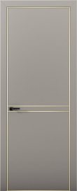 Изображение товара Межкомнатная дверь с экошпоном Aurum Doors Палладий Pd 09 Варм грей Gold Edition