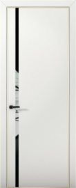 Изображение товара Межкомнатная дверь с экошпоном Aurum Doors Палладий Pd 08 Милк Gold Edition Черный лакобель