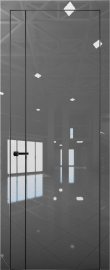Изображение товара Межкомнатная дверь с экошпоном Aurum Doors Платина Pt 10 Crystall Gray Black Edition
