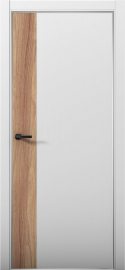 Изображение товара Межкомнатная дверь с экошпоном Aurum Doors Паладий Pd 6 Манхэттен Анодированная кромка Al Дуб Натуральный