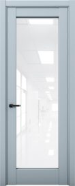 Изображение товара Межкомнатная дверь с экошпоном Aurum Doors Кобальт Co 42 Deep Blue Белый лакобель