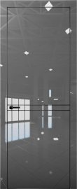 Изображение товара Межкомнатная дверь с экошпоном Aurum Doors Платина Pt 9 Crystall Gray Black Edition