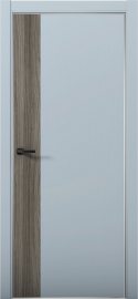 Изображение товара Межкомнатная дверь с экошпоном Aurum Doors Паладий Pd 6 Deep Blue Анодированная кромка Al Дуб Миндаль