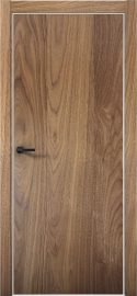 Изображение товара Межкомнатная дверь с экошпоном Aurum Doors Плутоний Pu 1 Орех Пекан Al White