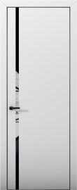 Изображение товара Межкомнатная дверь с экошпоном Aurum Doors Палладий Pd 08 Манхэттен Black Edition Черный лакобель