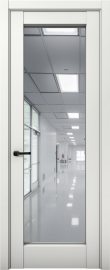 Изображение товара Межкомнатная дверь с экошпоном Aurum Doors Кобальт Co 42 Милк Зеркало