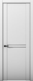 Изображение товара Межкомнатная дверь с экошпоном Aurum Doors Кобальт Co 05 Манхэттен Black Edition Черный лакобель