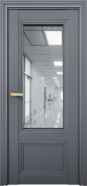 Изображение товара Межкомнатная дверь с экошпоном Aurum Doors Кобальт Co 34 Антрацит Зеркало