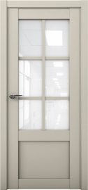 Изображение товара Межкомнатная дверь с экошпоном Aurum Doors Кобальт Co 21 Силк грей Белый лакобель