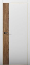Изображение товара Межкомнатная дверь с экошпоном Aurum Doors Паладий Pd 6 Манхэттен Gold Edition Орех Пекан