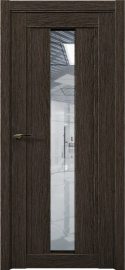 Изображение товара Межкомнатная дверь с экошпоном Aurum Doors Кобальт Co 3 Дуб Темный Прозрачное зеркало