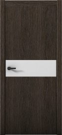 Изображение товара Межкомнатная дверь с экошпоном Aurum Doors Плутоний Pu 5 Дуб Темный Кромка ABC Манхэттен