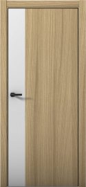 Изображение товара Межкомнатная дверь с экошпоном Aurum Doors Плутоний Pu 6 Дуб Светлый Black Edition Манхэттен