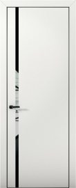 Изображение товара Межкомнатная дверь с экошпоном Aurum Doors Палладий Pd 08 Милк Black Edition Черный лакобель