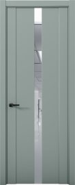 Изображение товара Межкомнатная дверь с экошпоном Aurum Doors Кобальт Co 08 Deep Green Зеркало